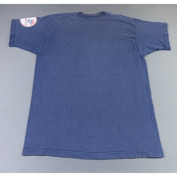 Rare Vintage 1996 New York Yankees Salem Spors MLB Baseball Single Stitch Shirt - Picture 2 of 10